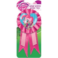 Значок My Little Pony с розовой лентой%
