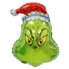 Фольгированный шар Зеленый новогодний монстр