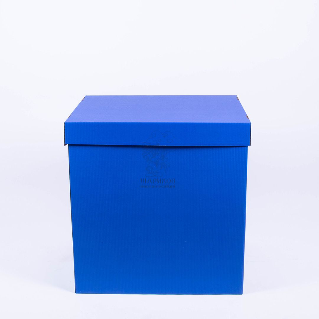 Коробка пустая 60*76*80 см (Синяя)