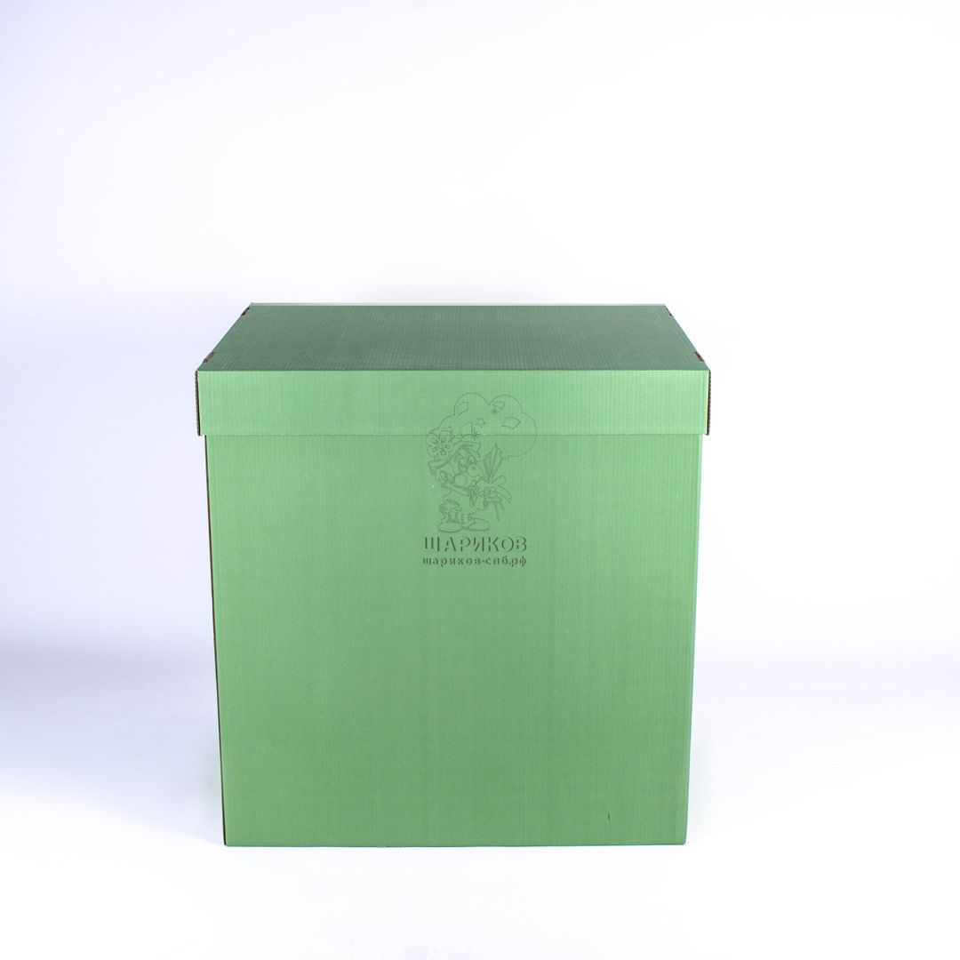 Коробка пустая 60*76*80 см (Зеленая)
