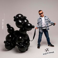 Фигура Собака из шаров пастель 110-115 см