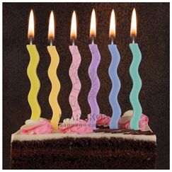 Свечи Волна Пастель 10см