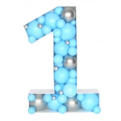 Фигура из шаров в технике аэромозайка «Цифра»