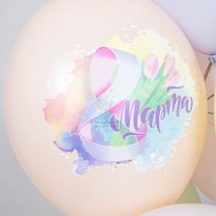 Воздушный шар 8 Марта Тюльпаны