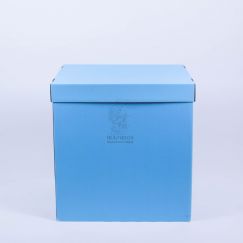 Коробка пустая 60*76*80 см (Голубая)