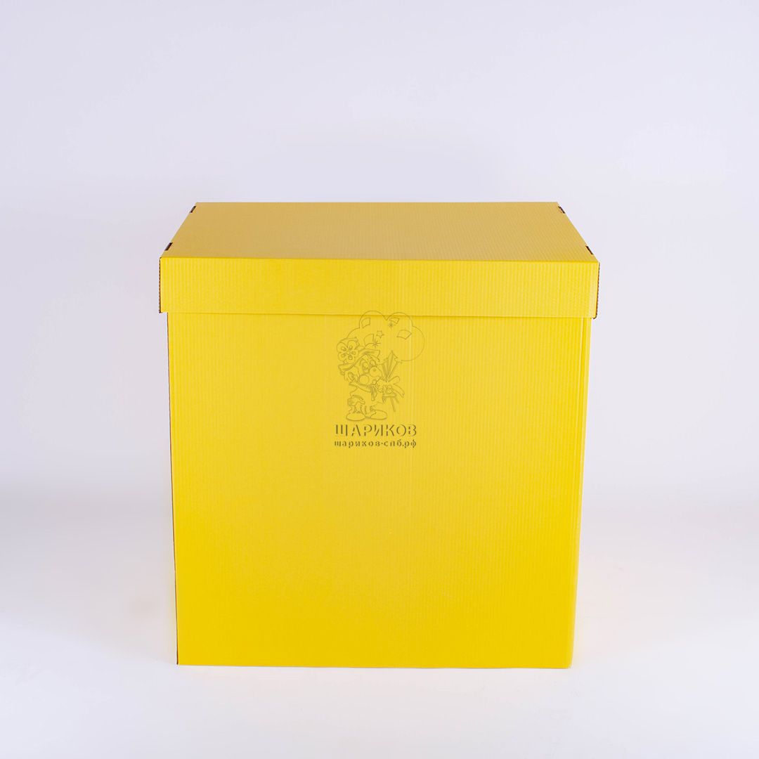 Коробка пустая 60*76*80 см (Жёлтая)