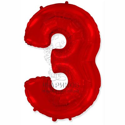 Кликните для увеличения изображения Фольгированная цифра № 3