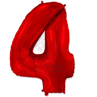 Кликните для увеличения изображения Фольгированная цифра № 4