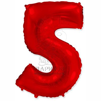 Кликните для увеличения изображения Фольгированная цифра № 5