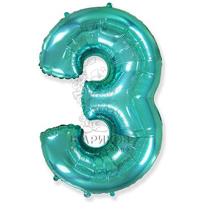 Кликните для увеличения изображения Фольгированная цифра № 3