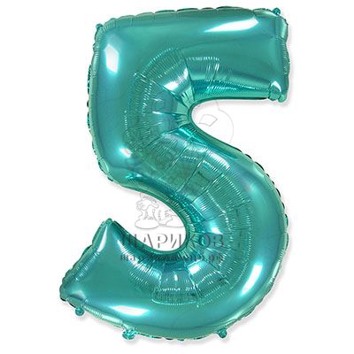 Кликните для увеличения изображения Фольгированная цифра № 5